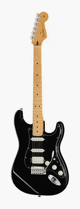 Fender Player II Mod Strat HSS MN DSK in primo piano frontale
