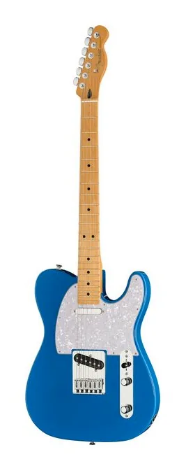 Fender Player II Mod Tele MN ELB inquadrato di fronte su sfondo neutro