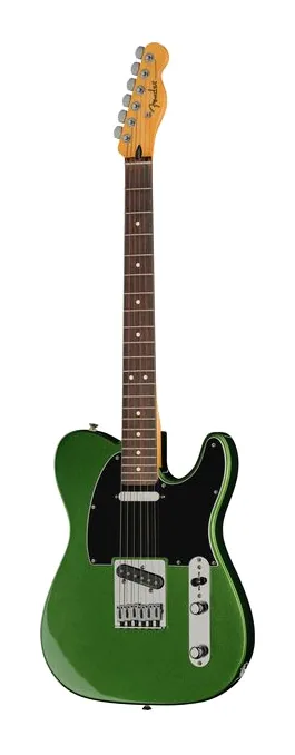 Fender Player II Mod Tele RW HGM inquadrato di fronte su sfondo neutro