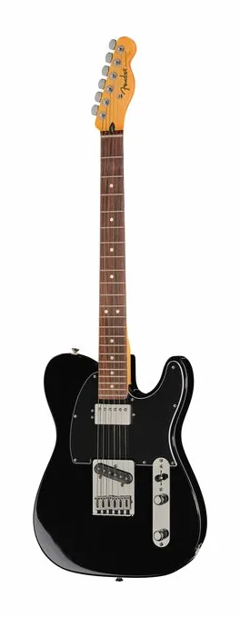 Fender Player II Mod Tele SH RW DSK inquadrato di fronte su sfondo neutro