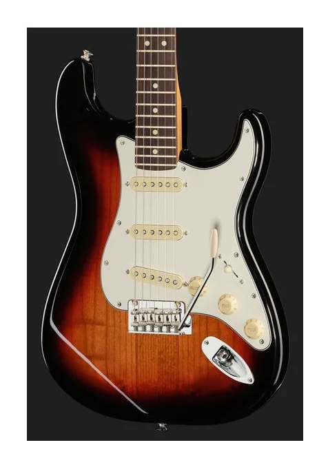 Fender Player II Strat RW 3TS, corpo e verniciatura in primo piano