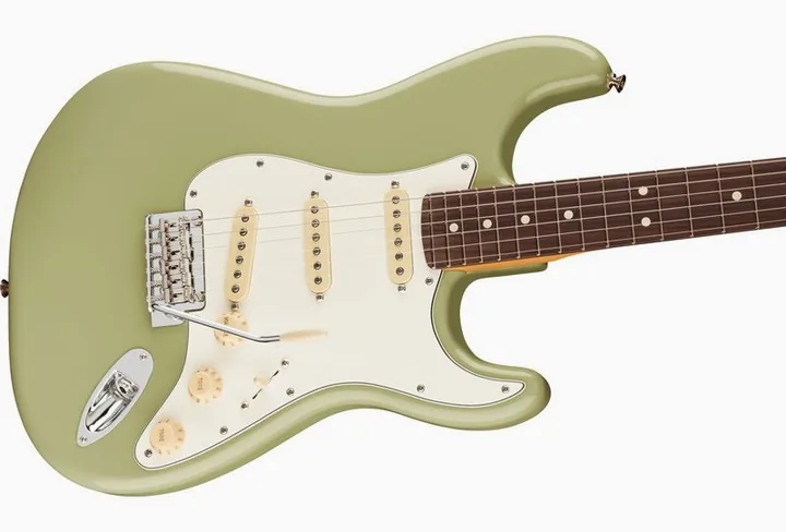 Fender Player II Strat RW BCG, curve del body viste dall'alto