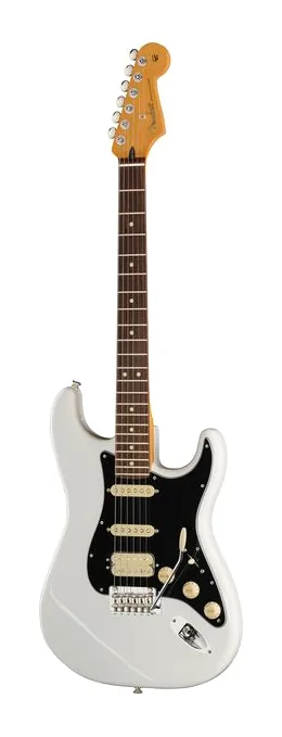 Fender Player II Strat HSS RW PWT inquadrato di fronte su sfondo neutro