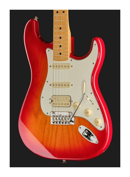 Fender Player II Strat HSS MN ACB, corpo e verniciatura in primo piano