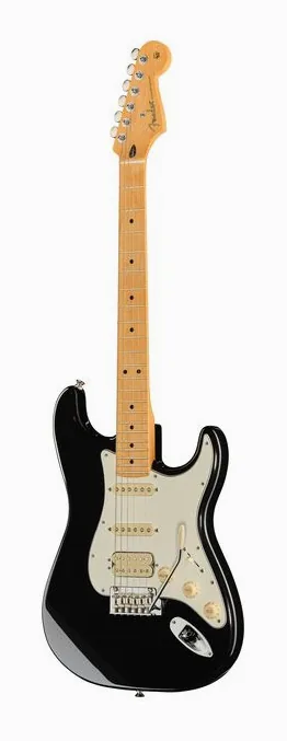 Fender Player II Strat HSS MN BLK visto di fronte