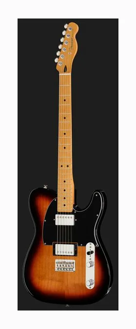 Fender Player II Tele HH MN 3TS, paletta con meccaniche e logo