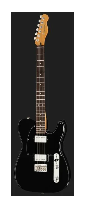 Fender Player II Tele HH RW BLK, paletta con meccaniche e logo