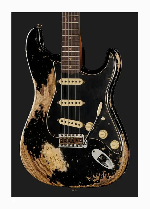 Fender Poblano Strat SHR AB, vista posteriore del corpo