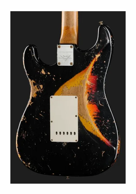 Fender Roasted '61 Strat ABLK/3TSB, pickup e manopole dei controlli