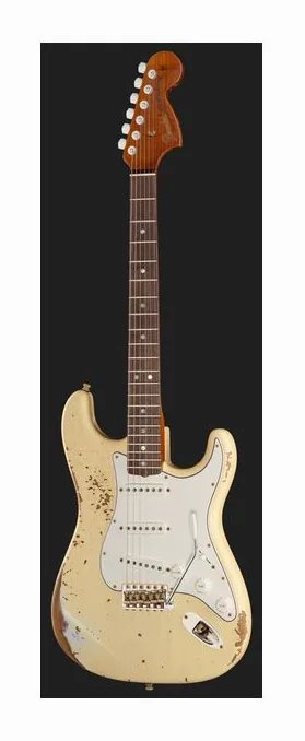 Fender Roasted Pro Strat HR AVW, corpo e verniciatura in primo piano