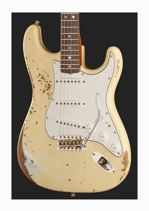 Fender Roasted Pro Strat HR AVW, manico e tastiera visti di lato