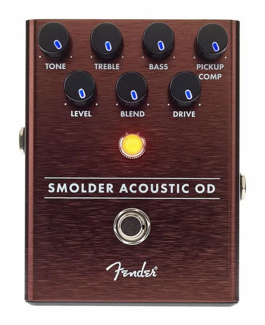 Fender Smolder Acoustic OD, manopole viste dall'alto