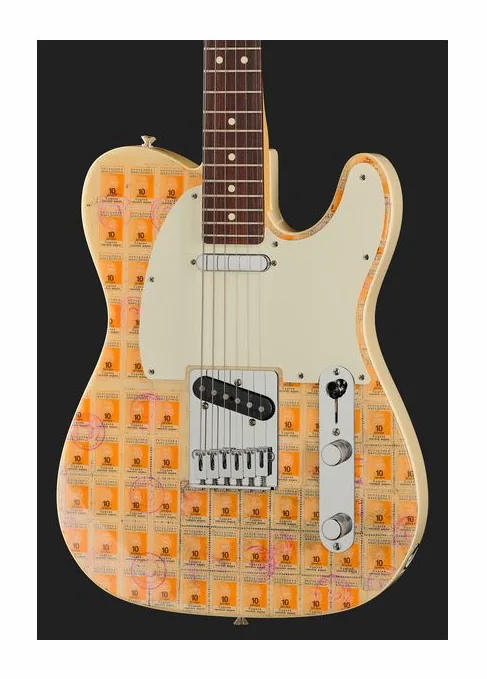 Fender Stamp Collection Tele Macedon, corpo e verniciatura in primo piano