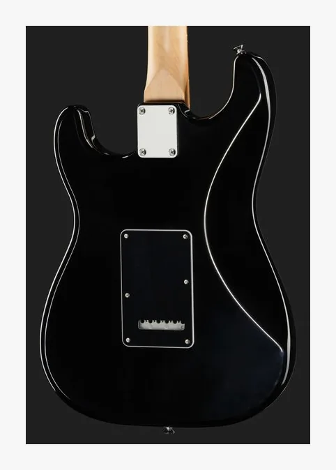 Fender Standard Strat HSS LRL BPG BLK, vista posteriore del corpo