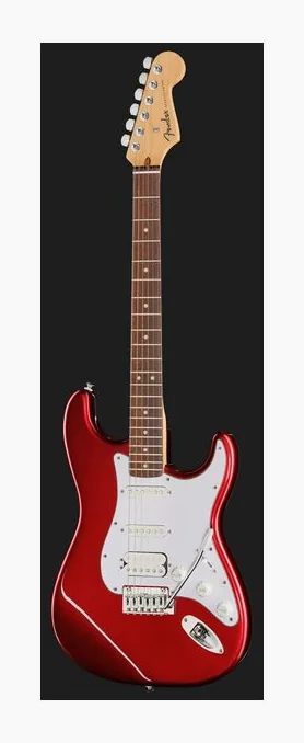 Fender Standard Strat HSS LRL WPG CND, capotasto e prime posizioni della tastiera