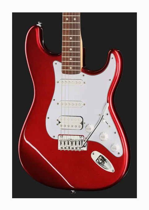 Fender Standard Strat HSS LRL WPG CND, selettore pickup e jack di uscita
