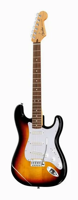 Fender Standard Strat LRL WPG 3TS visto di fronte