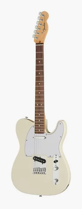 Fender Standard Tele LRL WPG OWT in primo piano frontale