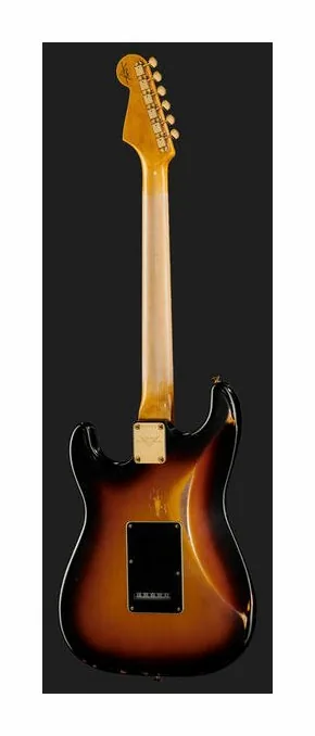 Fender Stevie Ray Vaughan Strat Relic, curve del body viste dall'alto