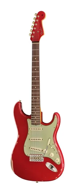 Fender 1960 Strat MP Relic DR fotografato frontalmente