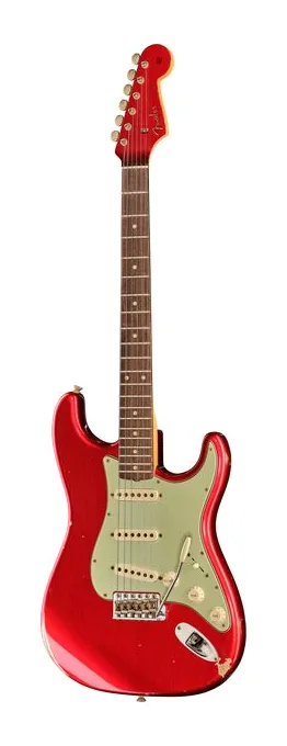 Fender 1960 Strat MP Relic ACAR in primo piano frontale