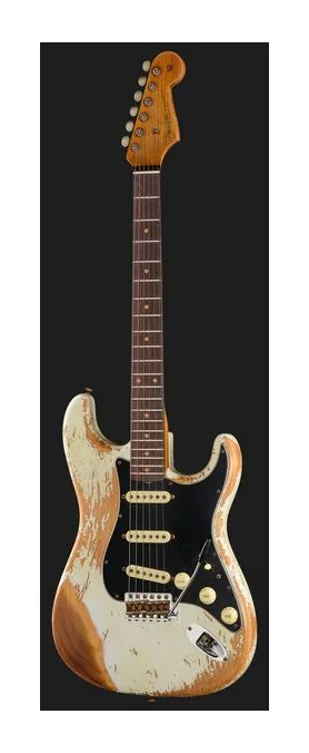 Fender Strat Roasted Dual-Mag OW LTD, profilo laterale del corpo