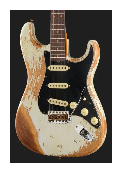 Fender Strat Roasted Dual-Mag OW LTD, capotasto e prime posizioni della tastiera