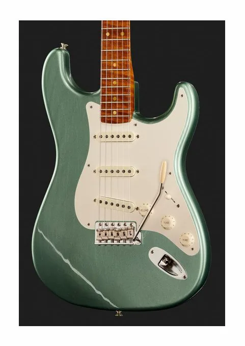 Fender Strat Roasted Pine CC ATGM, profilo laterale del corpo