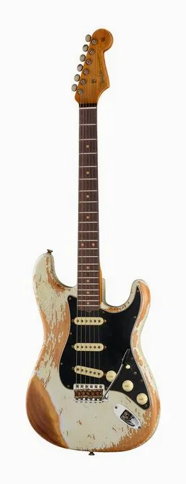 Fender Strat Roasted Dual-Mag OW LTD visto di fronte