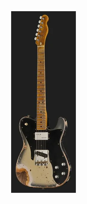 Fender Tele Custom SHR AISACMB, manico e tastiera visti di lato