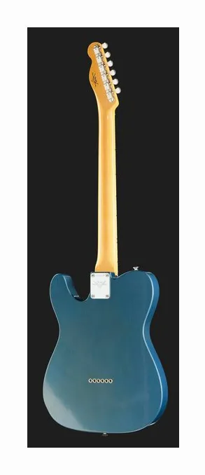 Fender 1966 Tele DLX CC Aged LPB, manico e tastiera visti di lato