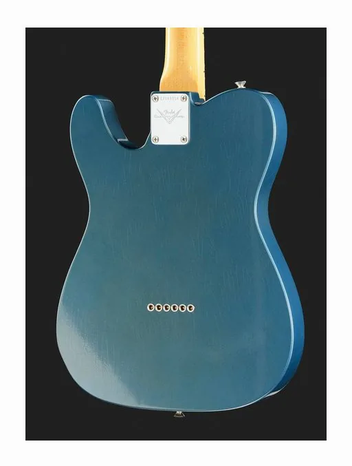 Fender 1966 Tele DLX CC Aged LPB, paletta con meccaniche e logo