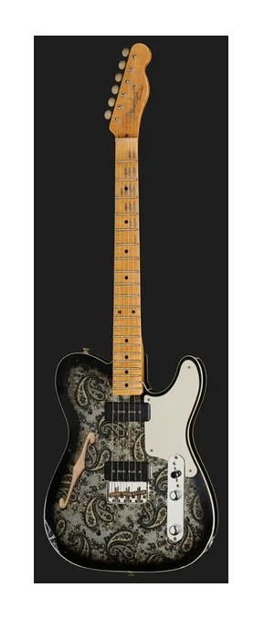 Fender Tele Dual P90 Black Paisley, capotasto e prime posizioni della tastiera