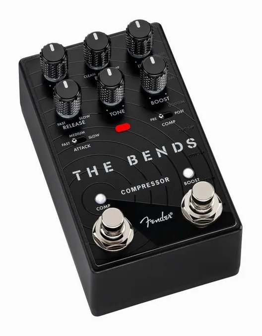 Fender The Bends Compressor V2 in primo piano frontale