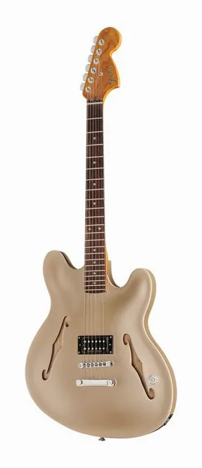 Fender Tom Delonge Starcaster SLG RF fotografato frontalmente