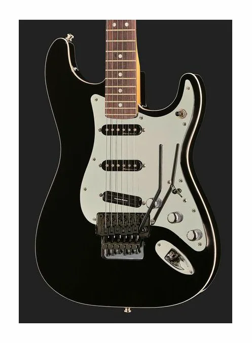 Fender Tom Morello Strat FR RW BLK, manico e tastiera visti di lato