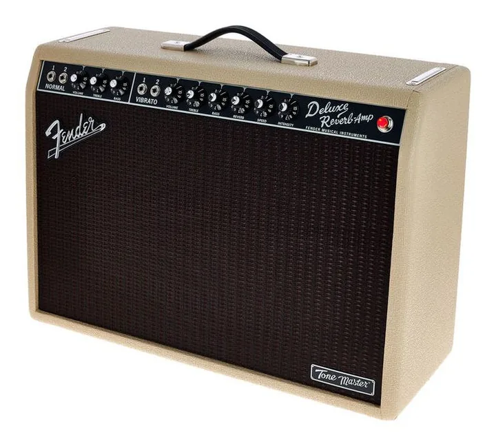 Fender Tone Master Del. Reverb Blonde fotografato frontalmente