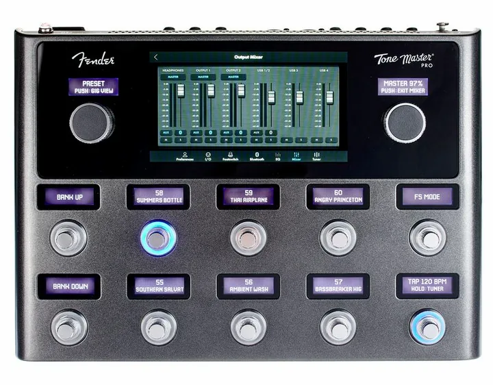 Fender Tone Master Pro, manopole e selettore dei canali