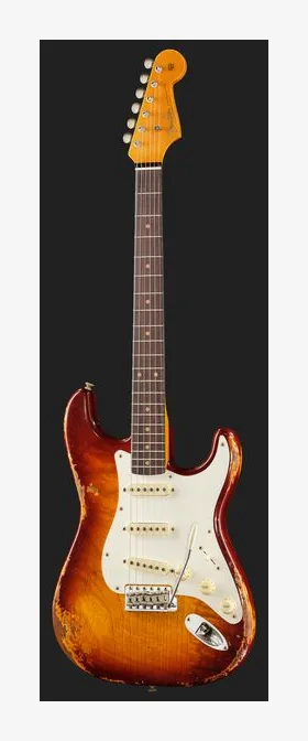 Fender Troposphere Strat TSB, paletta con meccaniche e logo