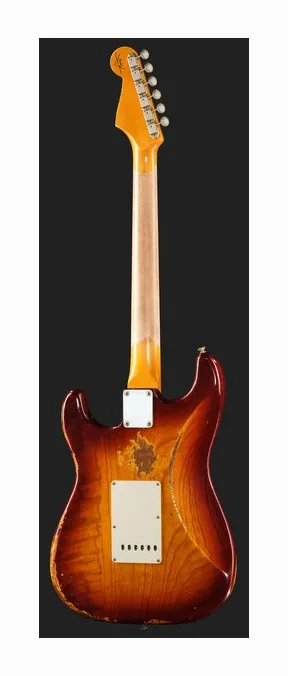 Fender Troposphere Strat TSB, manico e tastiera visti di lato