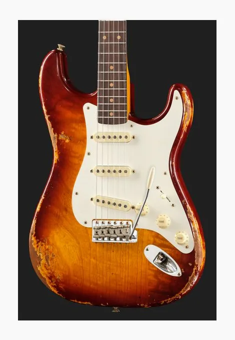 Fender Troposphere Strat TSB, paletta con meccaniche e logo