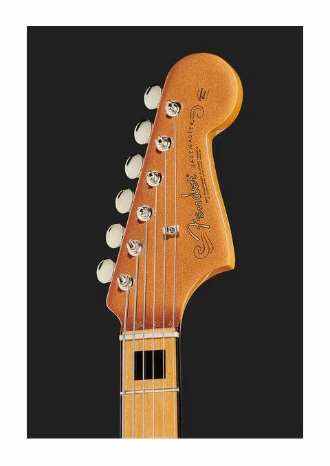 Fender Troy V Leeuwen Jazzmaster MN, manico e tastiera visti di lato