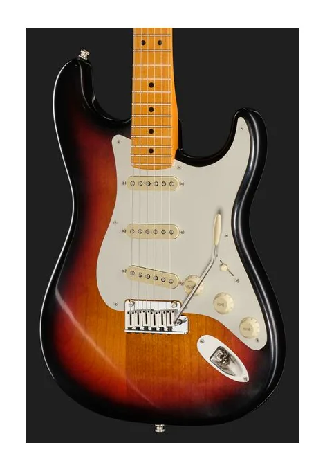 Fender Ultra Luxe 50s Strat MN 3TSB, paletta con meccaniche e logo