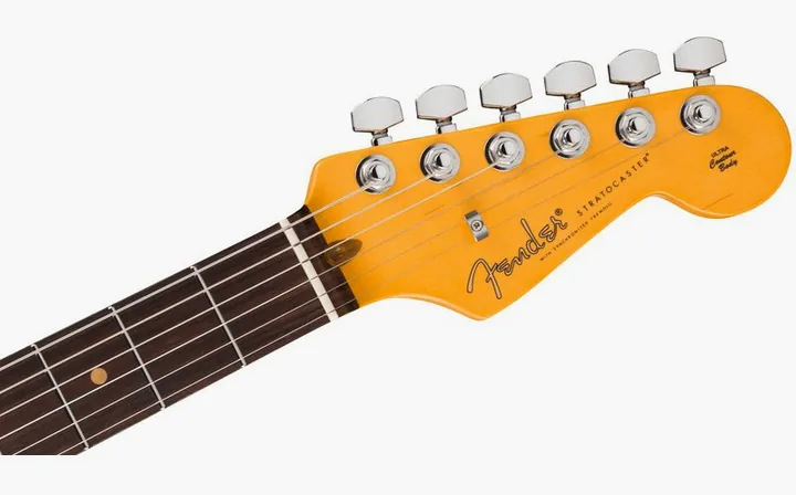 Fender Ultra Luxe 60s Strat RW IBM, manico e tastiera visti di lato
