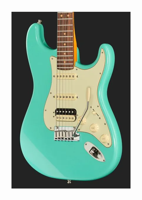 Fender Ultra Luxe 60s Strat HSS SFMG, capotasto e prime posizioni della tastiera