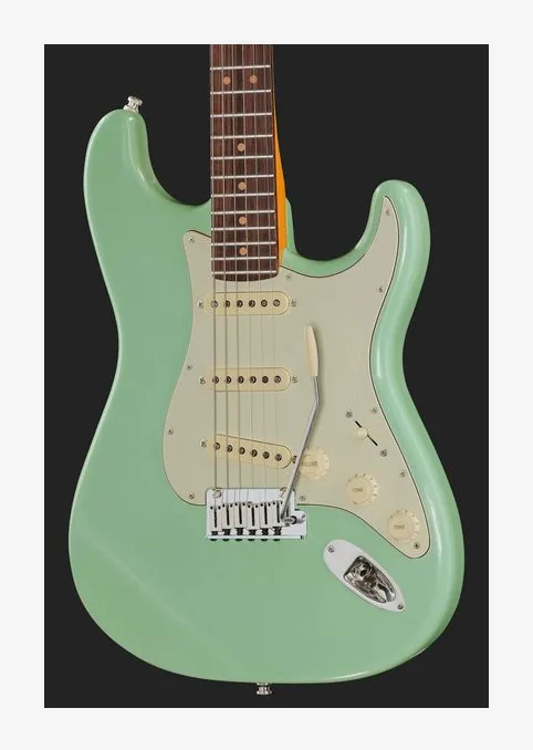 Fender Ultra Luxe 60s Strat RW SFG, pickup e manopole dei controlli