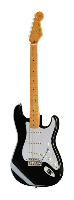 Fender Vintera II 50s Strat MN BK in primo piano frontale