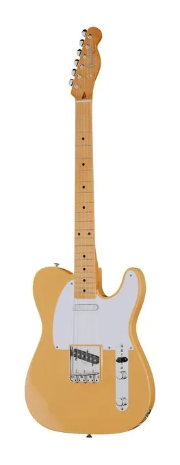 Fender Vintera III L 50s Tele BTB fotografato frontalmente