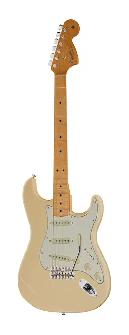 Fender Vintera III L 60s Strat OWT inquadrato di fronte su sfondo neutro