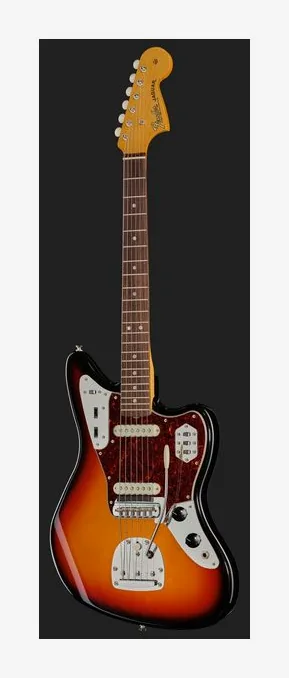 Fender Vintera III M 60s Jaguar 3CSB, paletta con meccaniche e logo